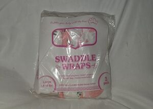 Swaddle Wraps 3-Pack Pink Large 14-18 Lbs